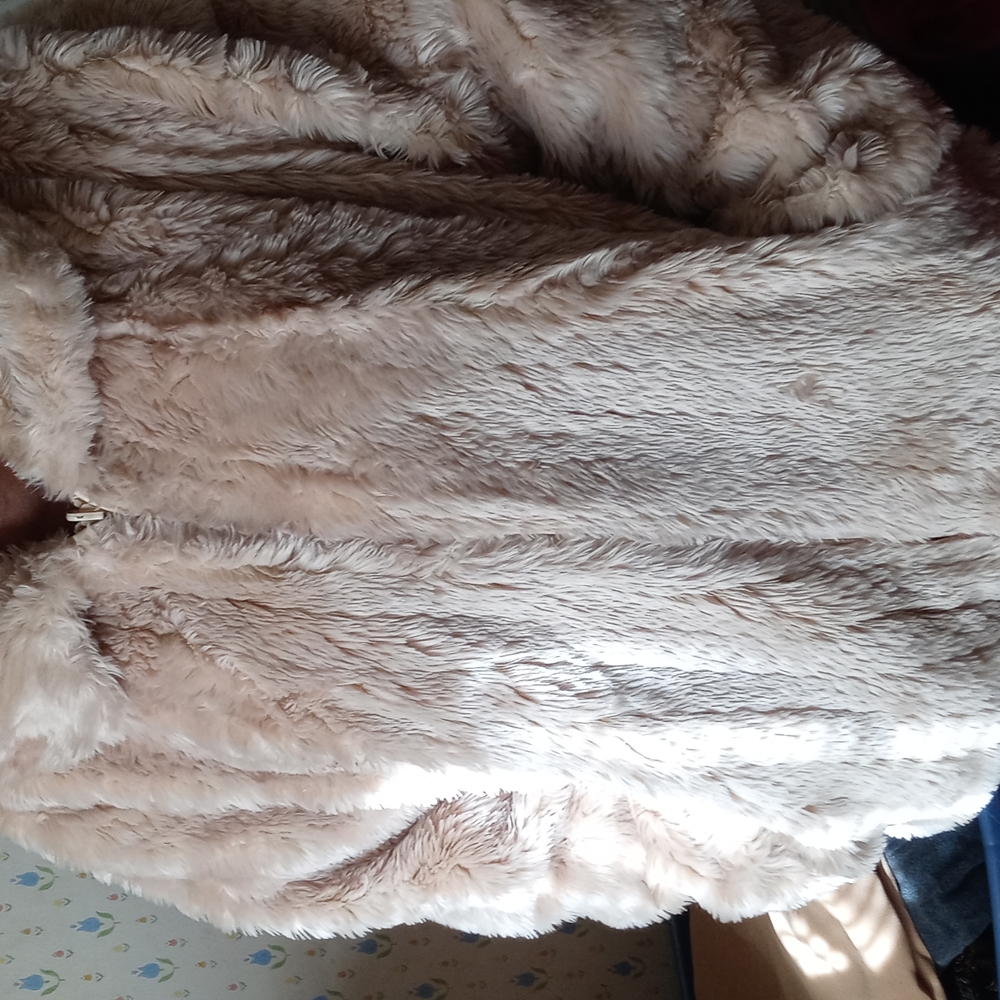 Fluffy Faux Fur Coat